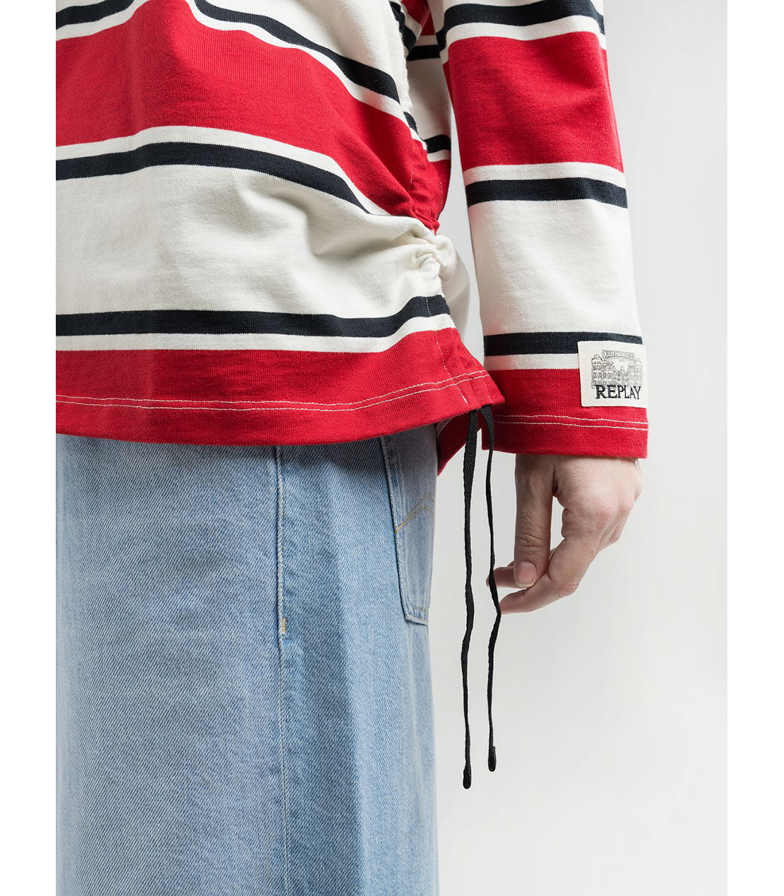 オーバーフィット ヘビージャ－ジーボーダーポロシャツ 詳細画像 マルチ 4